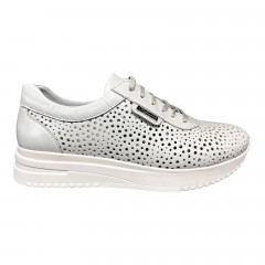 Кроссовки Женские кожаные VIKTTORIO IP232 Элли латте