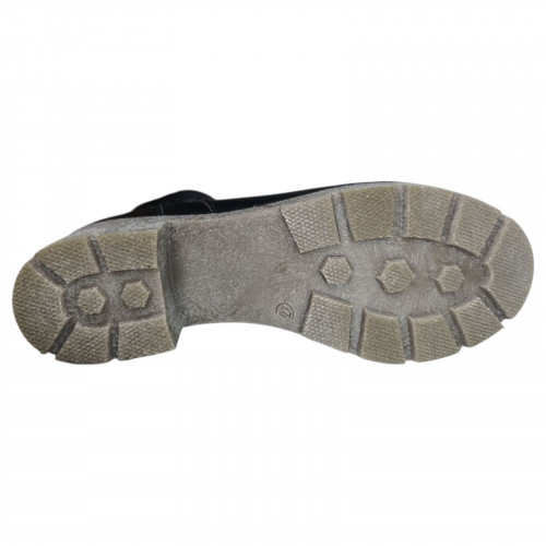 Чоботи жіночі шкіряні ROMAX 7435 чорний флотар 4402 хутро