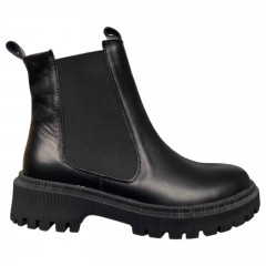 Черевики жіночі шкіряні LONYS 04/5 челсі чорні байка