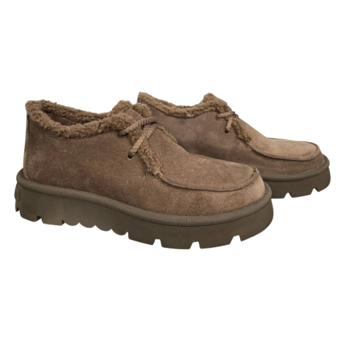 Черевики жіночі замшеві ROBERTO NETTI 3206 тоффі хутро