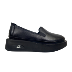 Мокасины женские кожаные LONZA 2071 101 черные