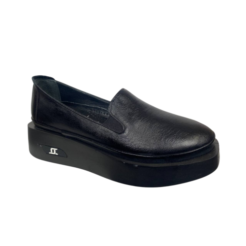 Мокасины женские кожаные LONZA 2071 101 черные