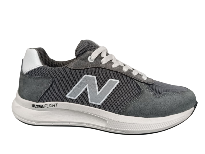 Кроссовки мужские CROSSAV 26 411 1/3 46 серые нубук сетка