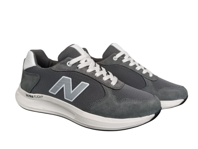 Кроссовки мужские CROSSAV 26 411 1/3 46 серые нубук сетка