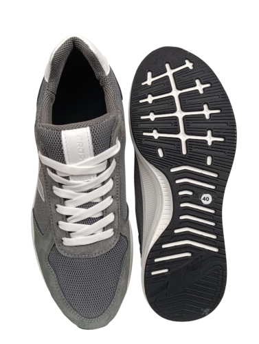 Кроссовки мужские CROSSAV 26 411 1/3 46 серые нубук сетка