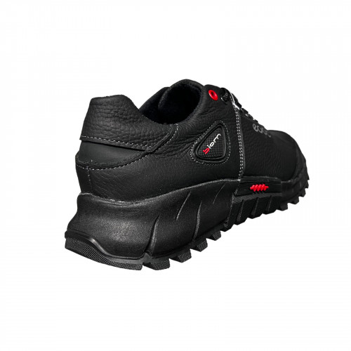 Кроссовки Мужские кожаные LORD Е9/1 черный