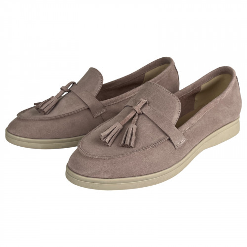  Лоферы Женские замшевые U.SPIRIT 5033 04 пудра 