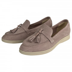 Лоферы Женские замшевые U.SPIRIT 5033 04 пудра