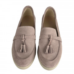 Лоферы Женские замшевые U.SPIRIT 5033 04 пудра