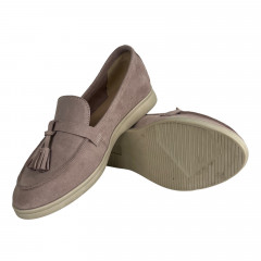 Лоферы Женские замшевые U.SPIRIT 5033 04 пудра