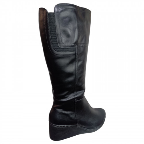 Чоботи жіночі шкіряні ROMAX 529 чорний хутро