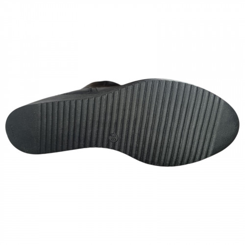 Чоботи жіночі шкіряні ROMAX 529 чорний хутро