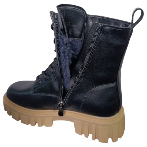 Черевики жіночі шкіряні IT TS DW 5020-6 чорні хутро