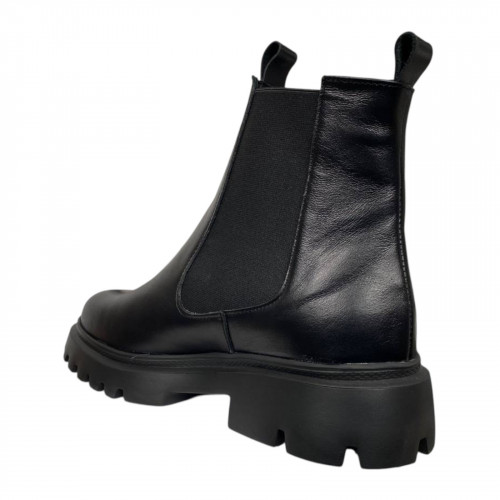 Ботинки женские кожаные LONYS 04/6 01 челси черные байка