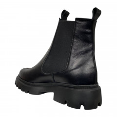 Черевики жіночі шкіряні LONYS 04/6 01 челсі чорні байка