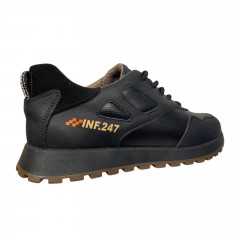 Кроссовки кожаные подростковые BRAVE 18261 черные