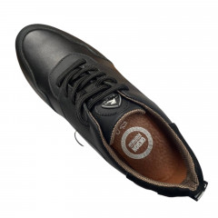 Кроссовки кожаные подростковые BRAVE 18261 черные