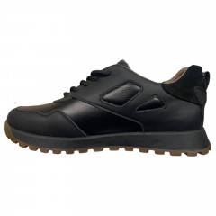 Кроссовки кожаные подростковые BRAVE 18261 черные