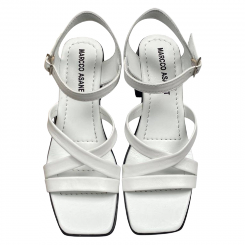 Босоножки женские кожаные на каблуке Marcco 184 05 B белые