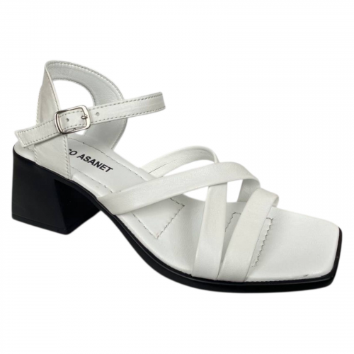 Босоножки женские кожаные на каблуке Marcco 184 05 B белые