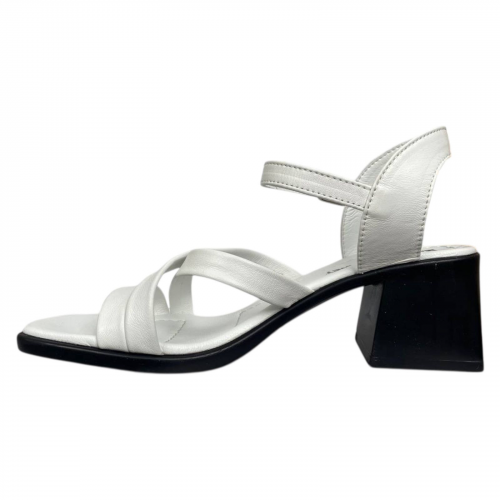 Босоножки женские кожаные на каблуке Marcco 184 05 B белые