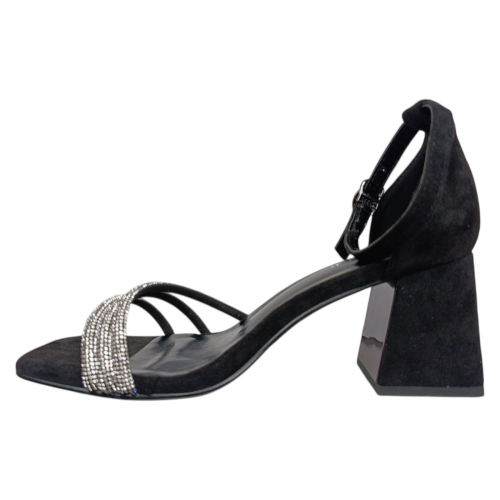 Босоніжки жіночі замшеві ANKARA H008H-6 чорні