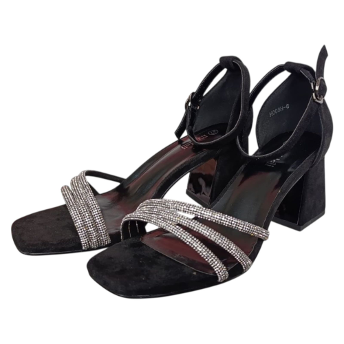 Босоніжки жіночі замшеві ANKARA H008H-6 чорні