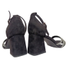 Босоніжки жіночі замшеві ANKARA H008H-6 чорні