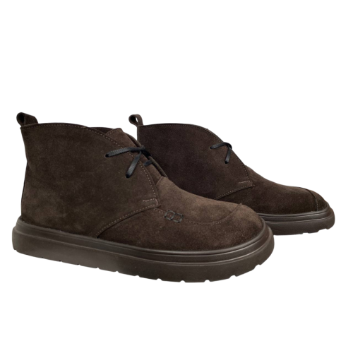 Черевики жіночі замшеві ROBERTO NETTI 3187 08 коричневі хутро