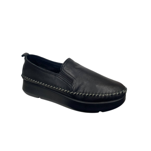 Мокасини жіночі шкіряні ANNA LUCCI D304 01 чорні 