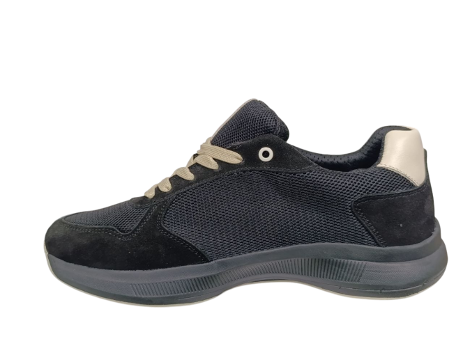 Кроссовки мужские CROSSAV 26 411 1/3 01 черные нубук сетка