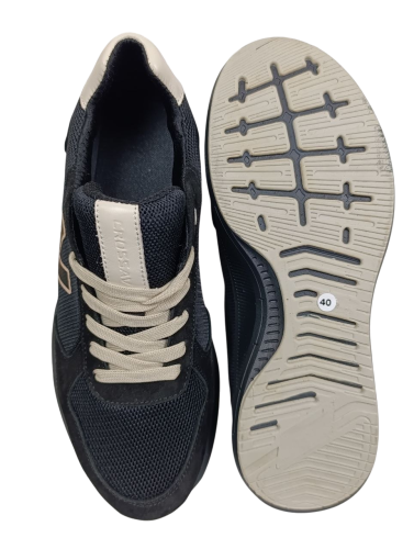 Кроссовки мужские CROSSAV 26 411 1/3 01 черные нубук сетка