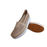 Мокасини жіночі шкіряні перфорація ATO 85 103 04 бежеві