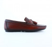 Лоферы Мужские кожаные Leandro Gusto 2021 bordo