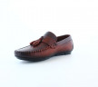 Лоферы Мужские кожаные Leandro Gusto 2021 bordo