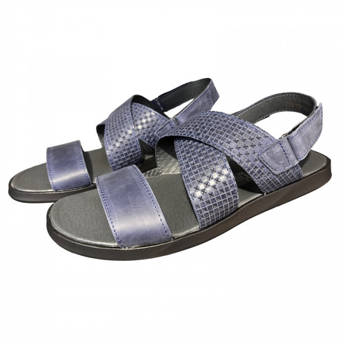 Босоножки Мужские кожаные HAMMA B8 синий