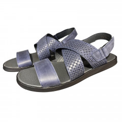 Босоножки Мужские кожаные HAMMA B8 синий