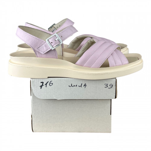 Босоножки Женские кожаные ALEXA 716 лиловый