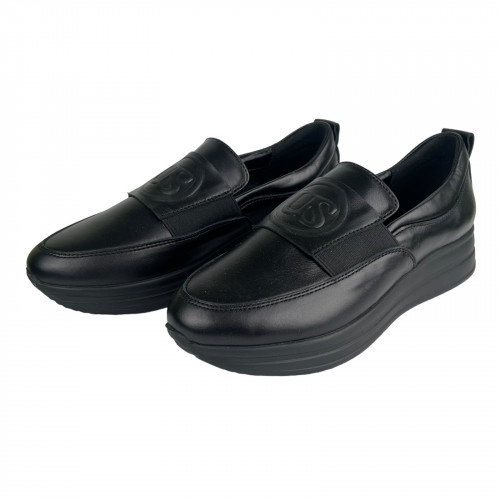 Лоферы Женские кожаные U.SPIRIT 343 черный