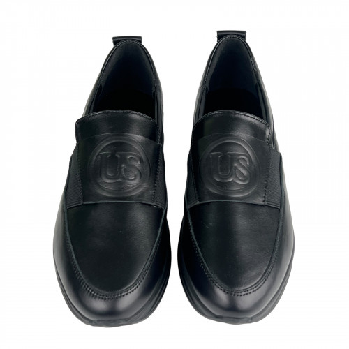 Лоферы Женские кожаные U.SPIRIT 343 черный