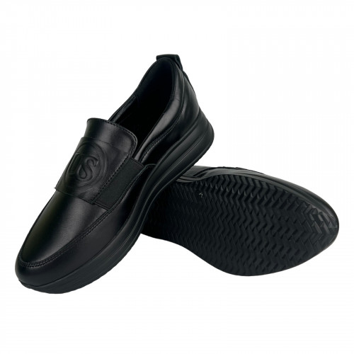 Лоферы Женские кожаные U.SPIRIT 343 черный