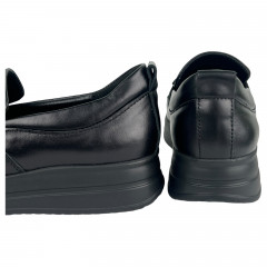 Лоферы Женские кожаные U.SPIRIT 343 черный