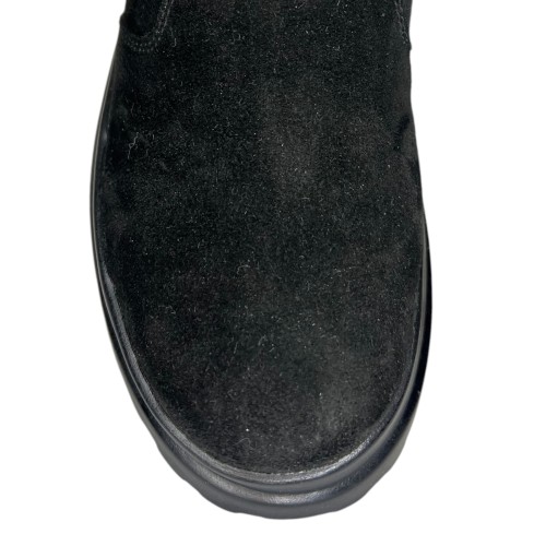 Черевики жіночі замшеві ASTRA челсі 36 чорний хутро