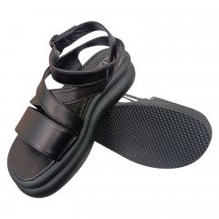 Босоножки женские кожаные ILONA 690/411 01 черные 