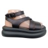 Босоножки женские кожаные ILONA 690/411 01 черные