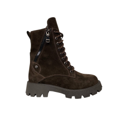 Ботинки женские замшевые DIANA D-249/940 коричневый мех