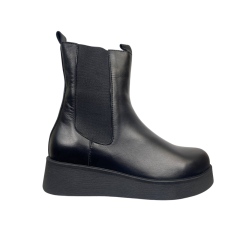 Ботинки женские кожаные ANNA LUCCI 40015-R02-02 байка черные