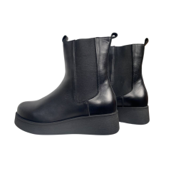 Ботинки женские кожаные ANNA LUCCI 40015-R02-02 байка черные