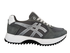 Кроссовки женские текстильные CROSSAV 25-368 46 серый нубук сетка