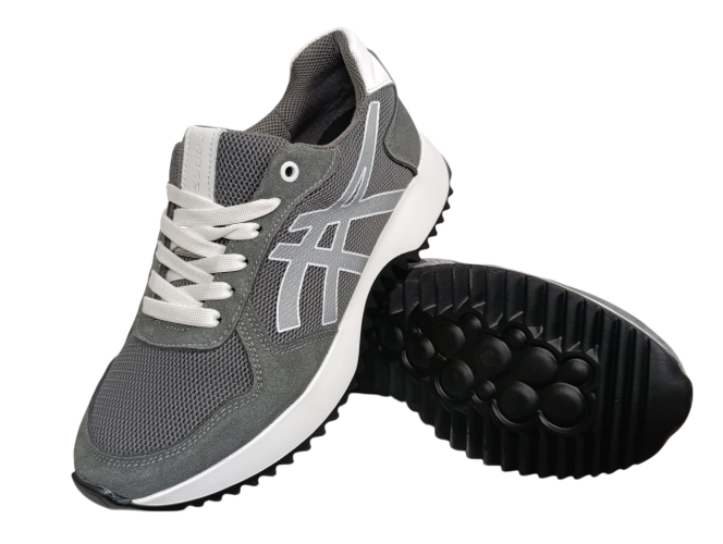 Кроссовки женские текстильные CROSSAV 25-368 46 серый нубук сетка